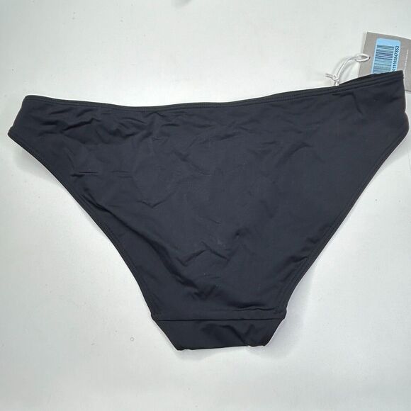 Everlane The Thigh-High Bikini Bottom &Triangle Bikini Top 2 PC Black Large NWT - Picture 11 of 14